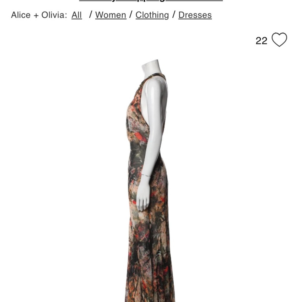 Alice and olive halter neck dress size S